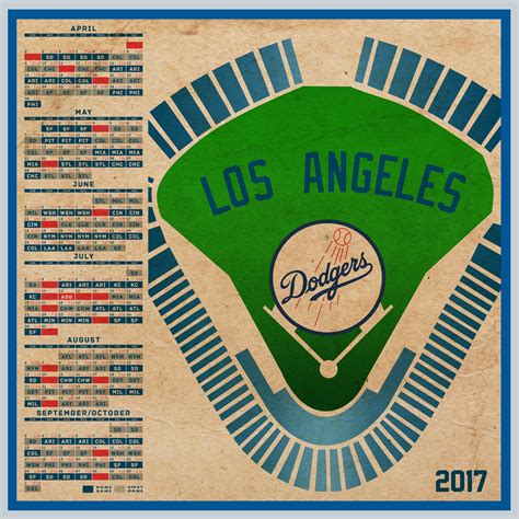 Printable Dodgers Schedule Prntbl Concejomunicipaldechinu Gov Co