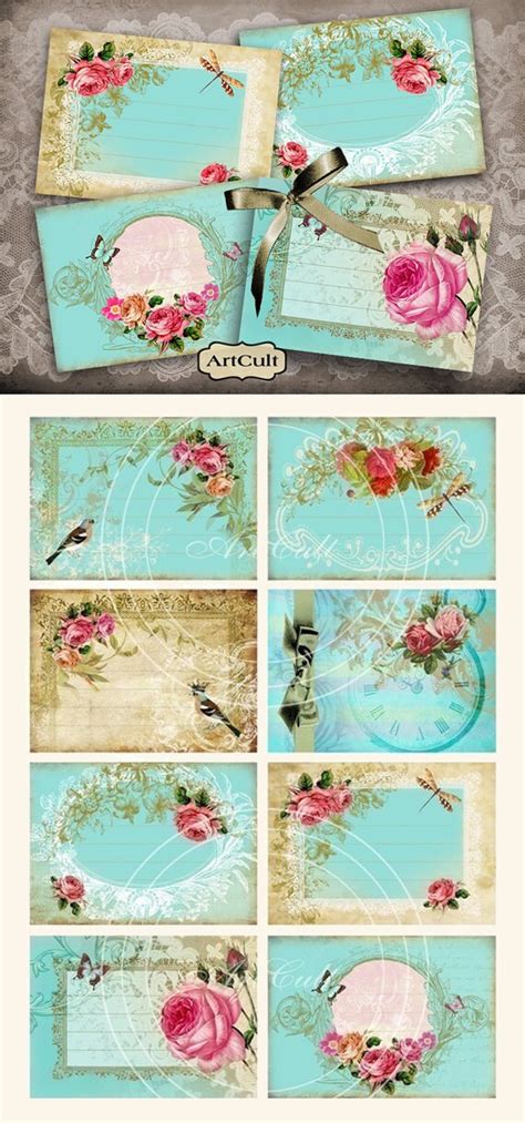 Printable Download Victorian Charm Digital Collage Sheet Gift