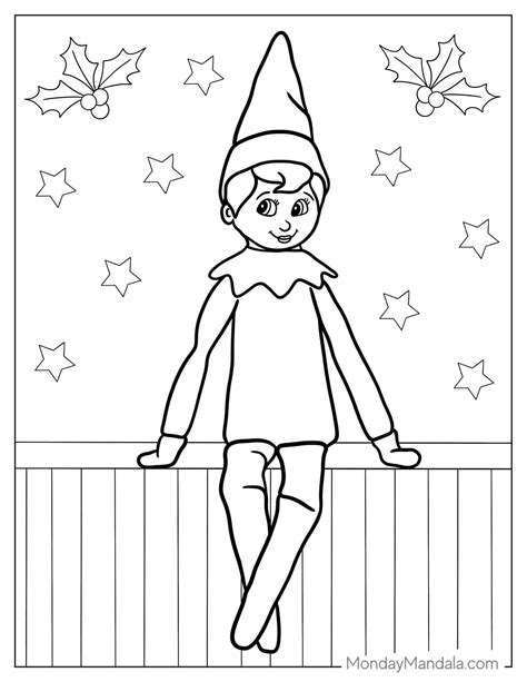 Printable Elf Coloring Pages Prntbl Concejomunicipaldechinu Gov Co