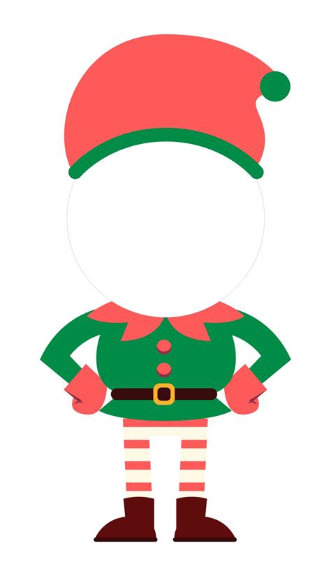 Free Printable Elf Template for Christmas Fun