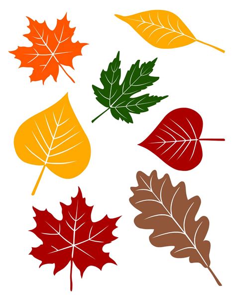 Free Printable Fall Leaf Templates for Kids and Adults