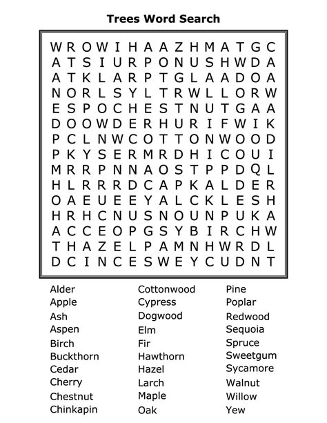 Printable Find A Word Puzzles