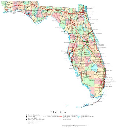 Printable Florida Map for Travel and Reference