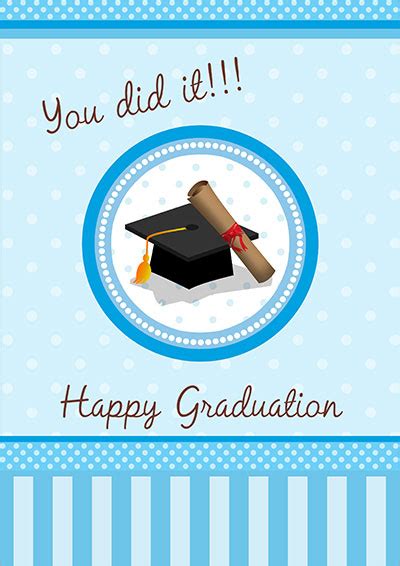 5 Free Printable Graduation Card Templates