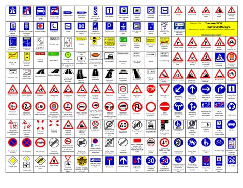 Printable German Traffic Signs