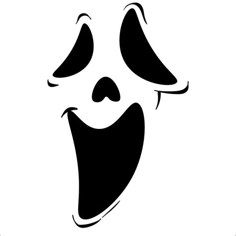 Free Printable Ghost Faces for Halloween Fun