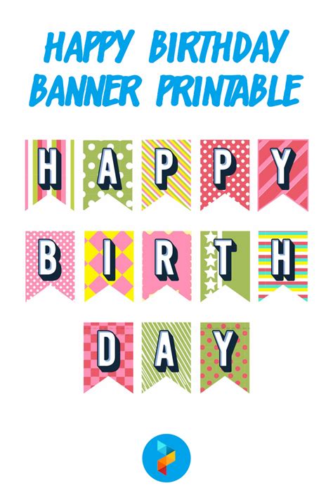 Happy Birthday Banner Printable Templates Free Download