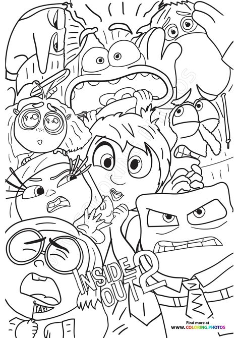 Free Printable Inside Out Character Coloring Pages