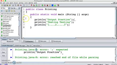 Printable Java Templates and Examples for Easy Coding