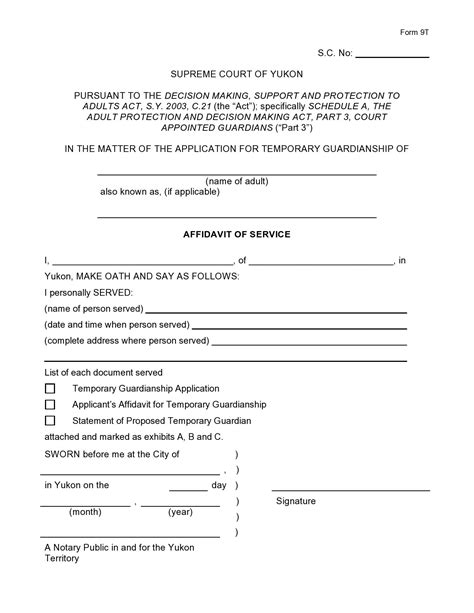 Free Printable Legal Guardianship Forms PDF Download