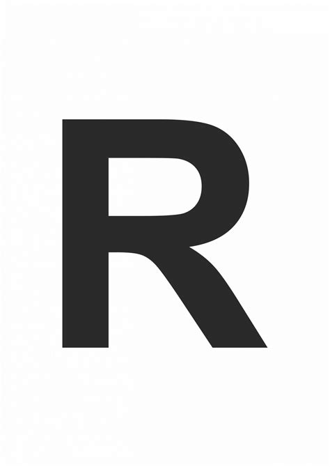 5 Free Printable Letter R Templates