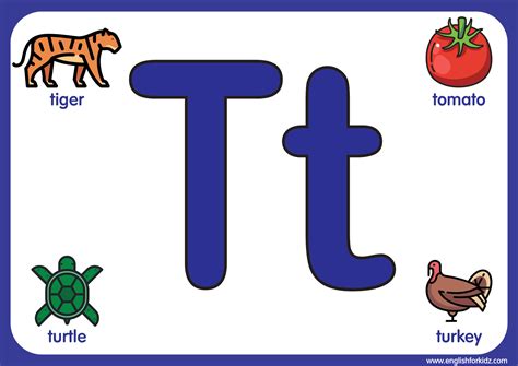 Printable Letters T Templates for Kids