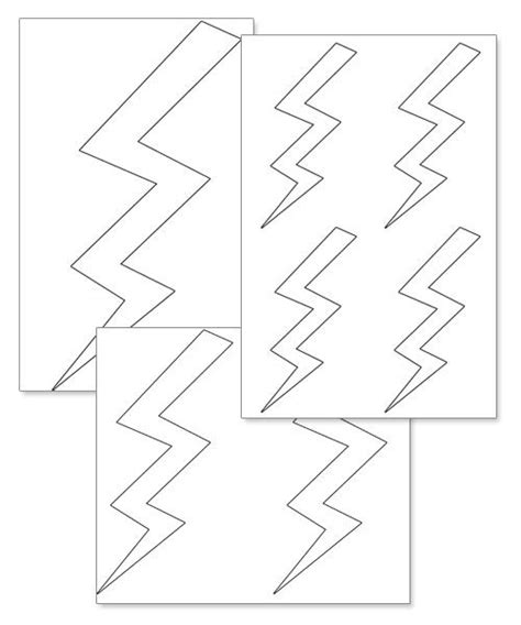 Printable Lightning Bolts Lightning Crafts Lightning Bolt Lightning