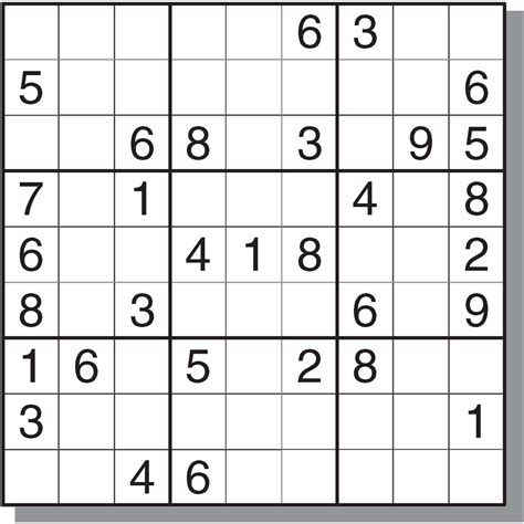 Medium Sudoku Puzzles to Print and Solve