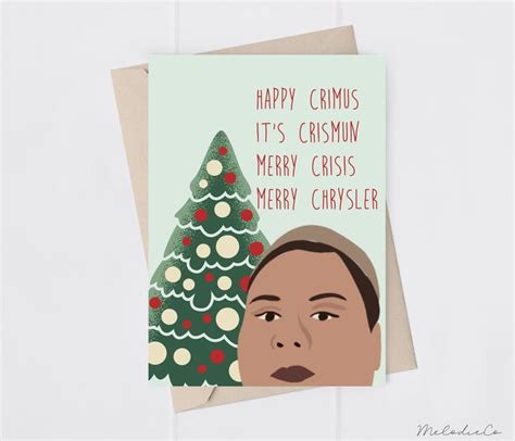 Printable Meme Funny Christmas Card Merry Chrysler Happy Etsy Canada