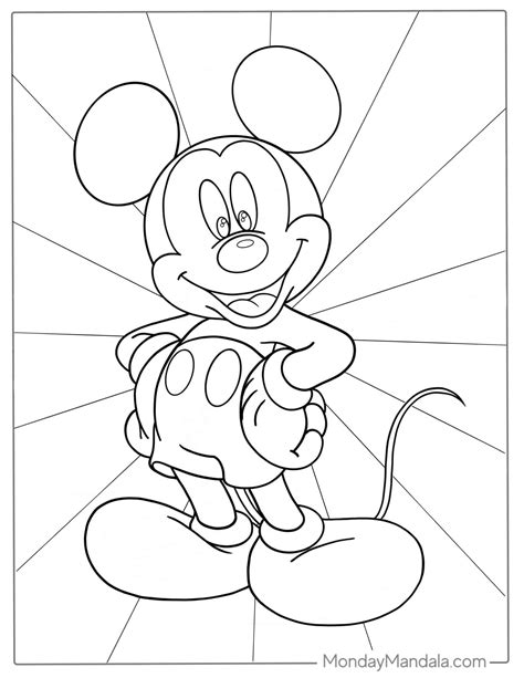 Mickey Mouse Coloring Pages to Print for Free Fun