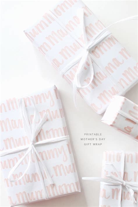 Printable Mothers Day Gift Wrap Almost Makes Perfect