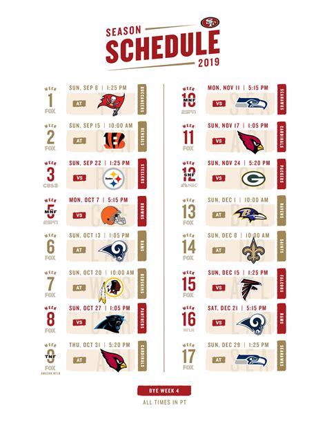 Printable Nfl Schedule 2023 24 Pdf Download