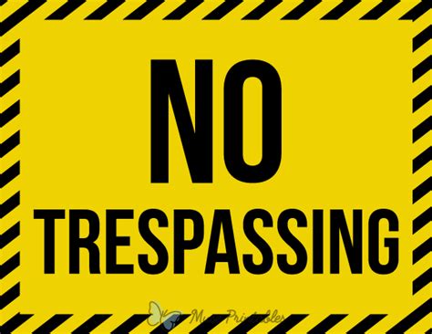 Printable No Trespassing Signs Outlet Sales Www Rosmaninhoazevedo Com