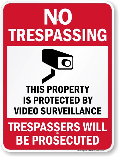 Free Printable No Trespassing Signs for Your Property