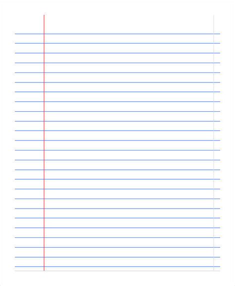 Free Printable Notebook Paper for Writing and Note-Taking