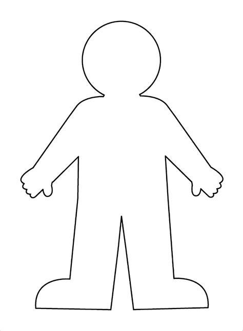 Printable Human Body Outline Templates