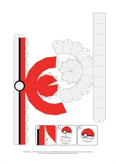 Printable Pokemon Papercraft Pokeball Printable Papercrafts Printable Papercrafts