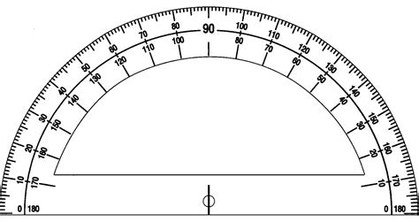 Printable Protractor Cm