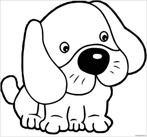 5 Free Printable Puppy Coloring Pages