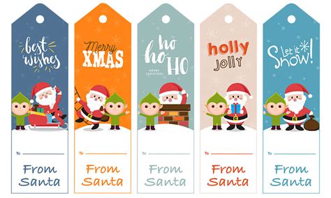 Printable Santa Gift Tags The Organised Housewife