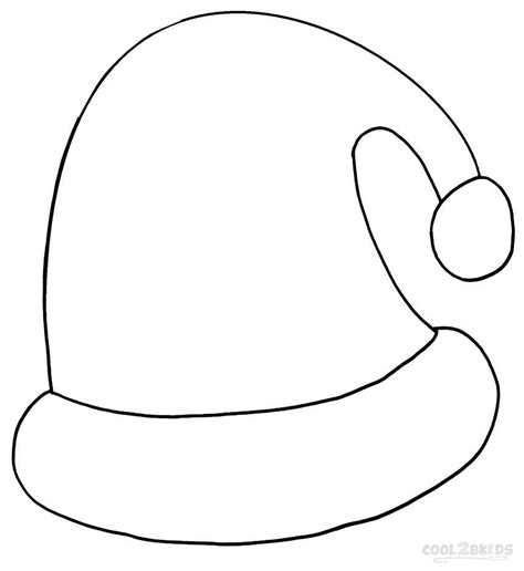 Printable Santa Hat Coloring Pages For Kids Cool2bkids Santa