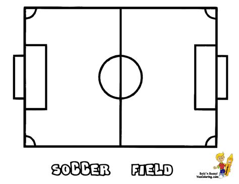 Printable Soccer Field Diagram Printable Coloring Pages