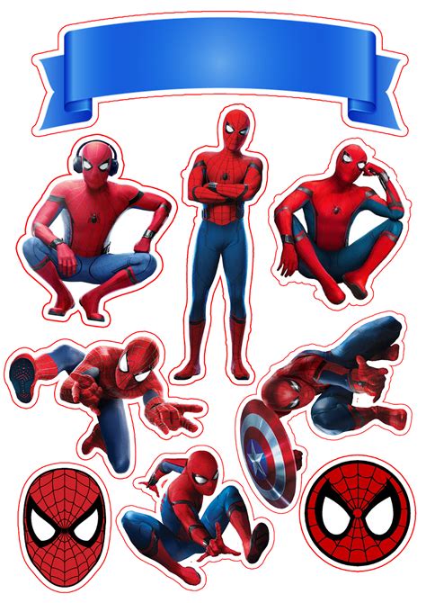 Printable Spiderman Cake Topper 2023 Printable