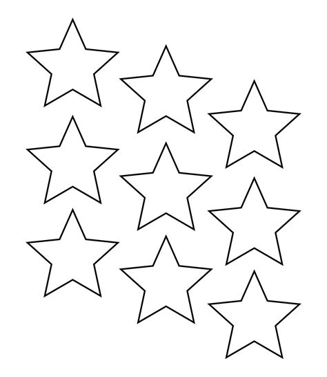 10 Free Printable Star Templates to Shine Up Your Day