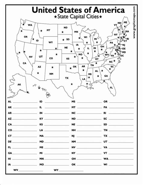 50-State Capitals Quiz