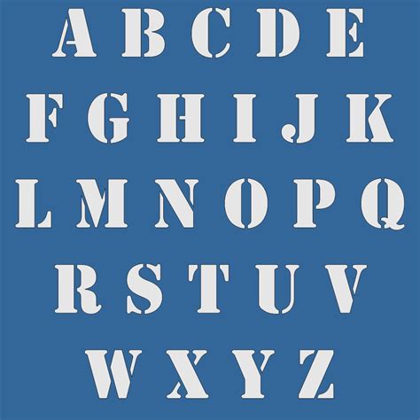 Printable Stencils Alphabet