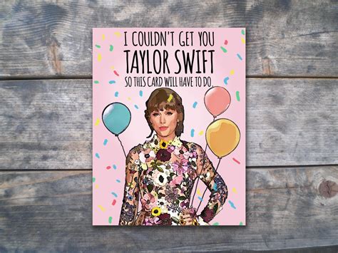 Printable Taylor Swift Birthday Card Free Image To U