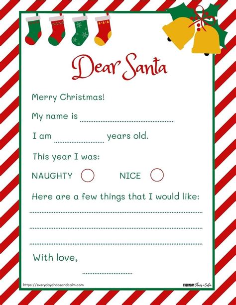 7 Santa Letter Templates to Print at Home