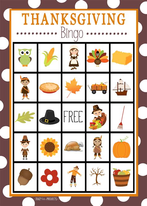 Printable Thanksgiving Bingo for a Fun Family Gathering