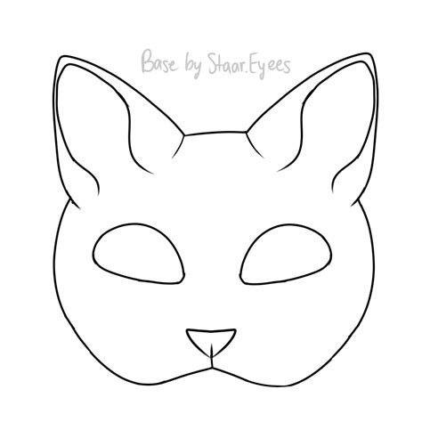 Therian Mask Template Printable