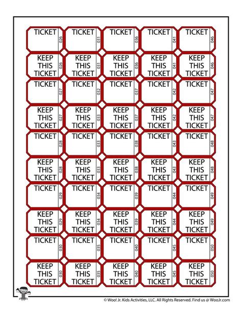 Create Your Own Printable Ticket Templates Easily