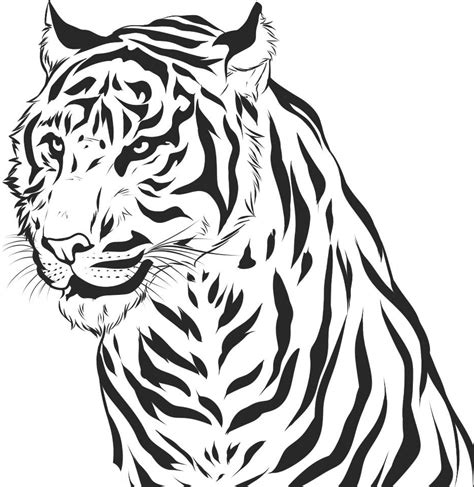 Tiger Coloring Pages to Print for Free Fun