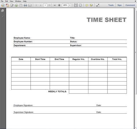 Free Printable Time Card Sheets for Easy Time Tracking