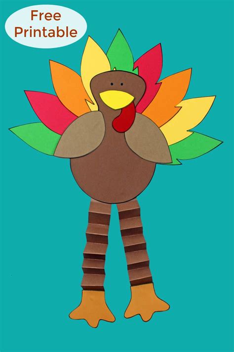 Free Printable Turkey Craft for Kids Fun