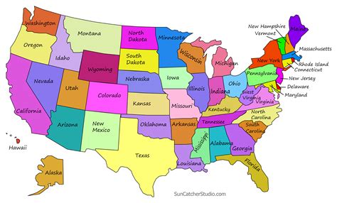 Free Printable US Map for Educational and Travel Purposes