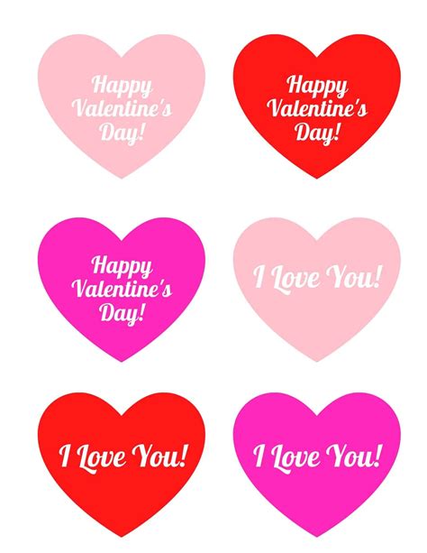 Free Printable Valentine's Day Hearts Designs