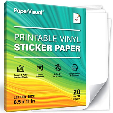 Printable Vinyl Paper Sticker Ideas and Printing Tips