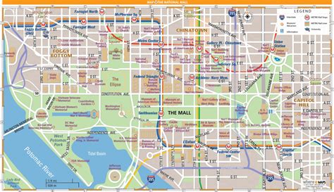 Printable Walking Tour Map Of Washington Dc Printable Maps