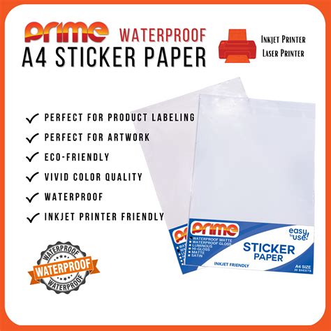 Waterproof Sticker Paper for Printing Made Easy