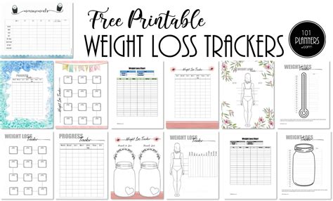 Printable Weight Loss Tracker Free